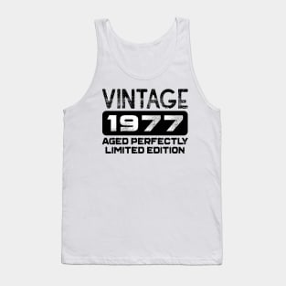 Birthday Gift Vintage 1977 Aged Perfectly Tank Top